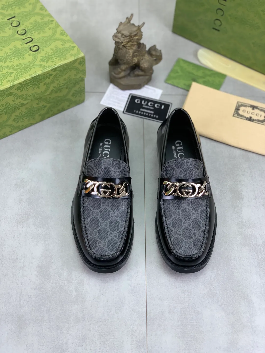 Men's men's shoes 💰P480 [New style] Water-dyed cowhide 💰💎💎💎 [Gucci] GUCCI high-end men's formal business leather shoes, original order 1:1 authentic goods! Original imported high-end open-edge beaded calfskin, original metal buckle, imported first-layer cowhide lining for feet, original outsole, men's shoe size: 38-45, 2️⃣ colors available